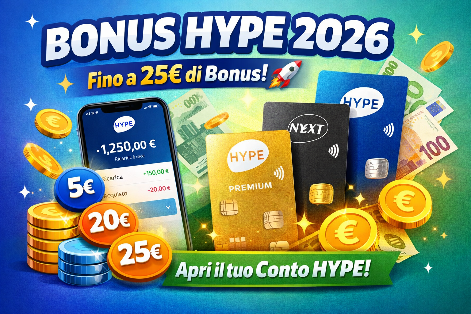 Bonus HYPE 2026 conto online