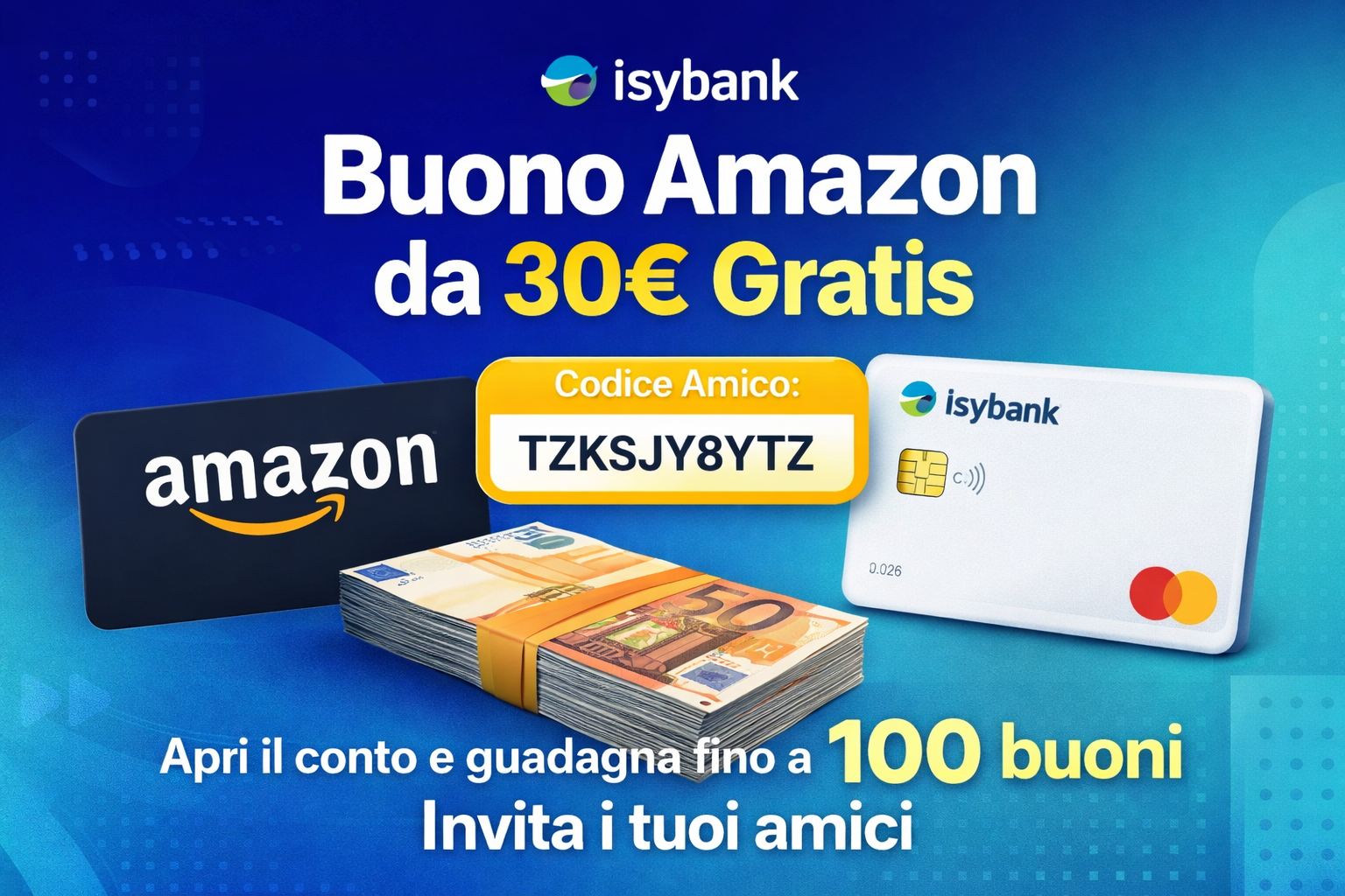 Bonus Isybank 2026 buono Amazon