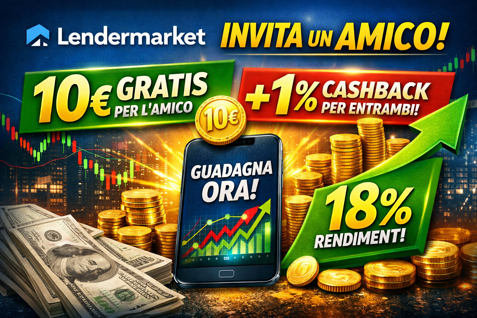 Lendermarket bonus invita un amico 2026